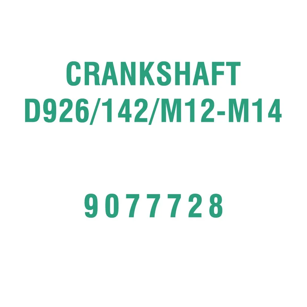 CRANKSHAFT D926/142/M12-M14 9077728 for Liebherr D926T Engine
