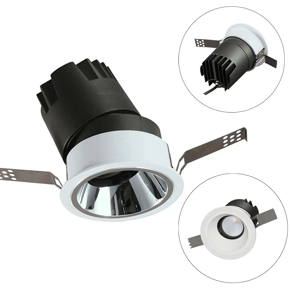 24V PWM Dimmable LED Downlight Module 12W Cob LED Ceiling Recessed Available in 3000K and 5000K Modern Design Style