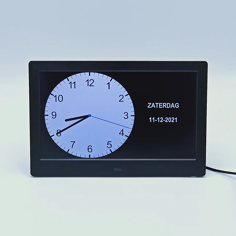 Personas mayores Calendario digital Día Demencia Alarma Escritorio y reloj  de Mesa 10 pulgadas Extra grande Día Mes pantalla para Alzheimer