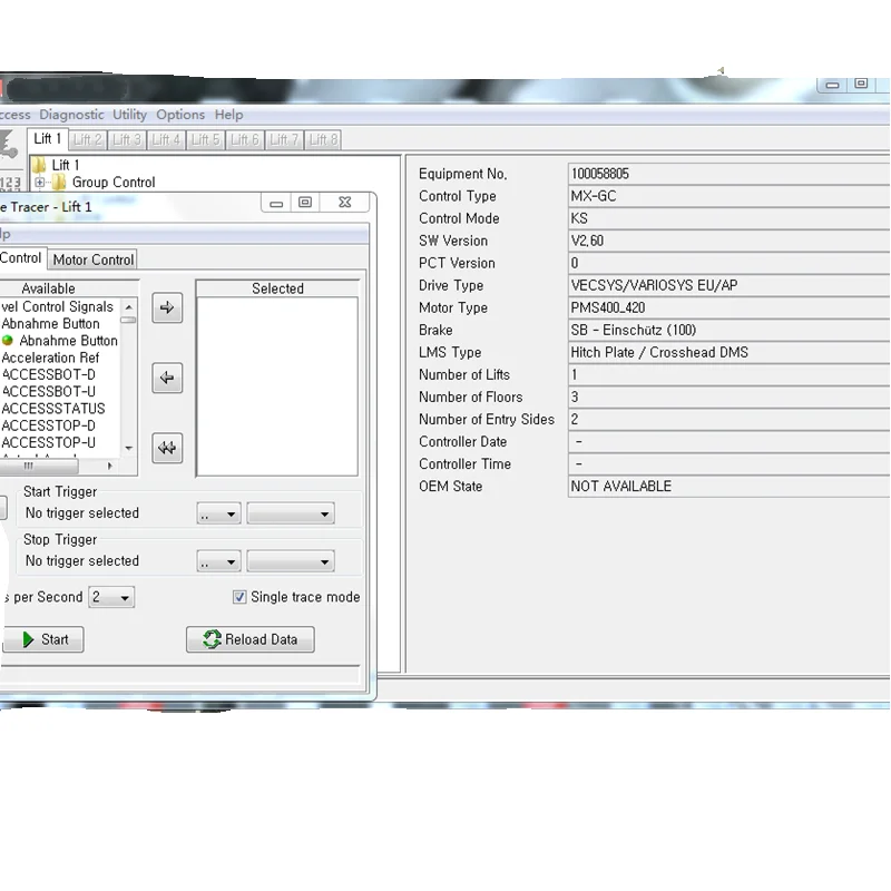 Modern Design Elevator Service Tool with 3300 5500 7000 Modify Program for Apartment Lift Parts