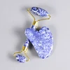 Rullo Sodalite blu e cuore Gua Sha (senza scatola)