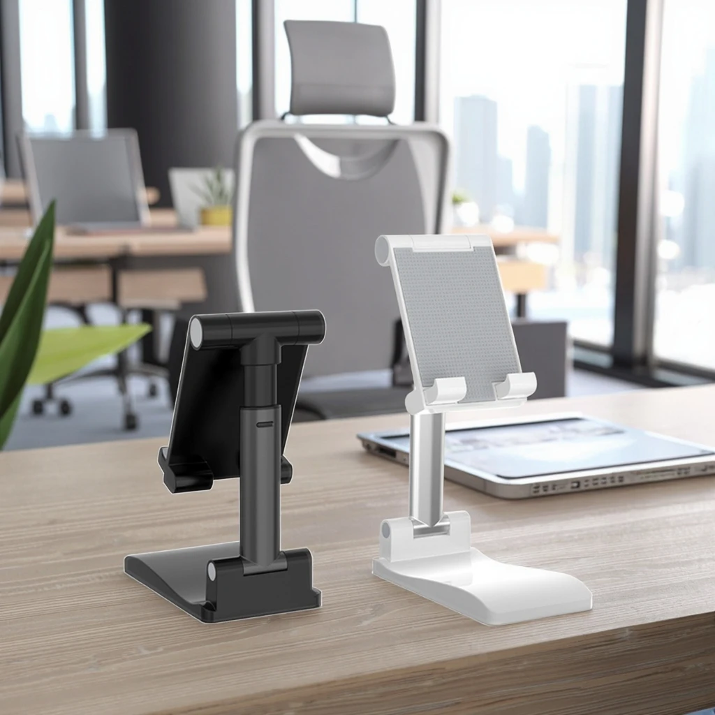 St7136 Havit Universal Adjustable Desktop Note Holder Support Portable Plastic Folding Mobile Cell Phone Stand for Desk