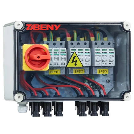Beny New Pv Strings Dc Combiner Box 3 Input 3 Output Hot Sale for Solar Pv Safety