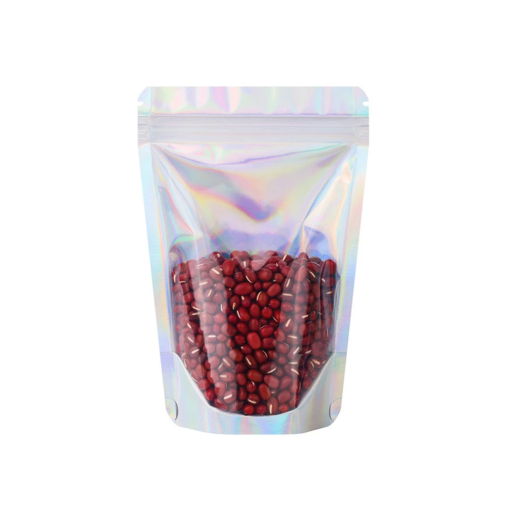 Custom Printed Food Packaging 4x7 10x12 Child-resistant Double Zipper Stand up Pouch Holographic Candy Bags 3.5g Mylar Bags