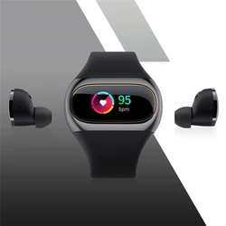 Wearbuds W20 High Quality IOS Android Smart Watch Waterproof 2 in 1 Smart Bracelet Earbuds Fitness Tracker Smartband