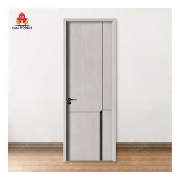 Latest Apartment Wooden Price MDF PVC WPC Modern Design China luxury Interior Door
