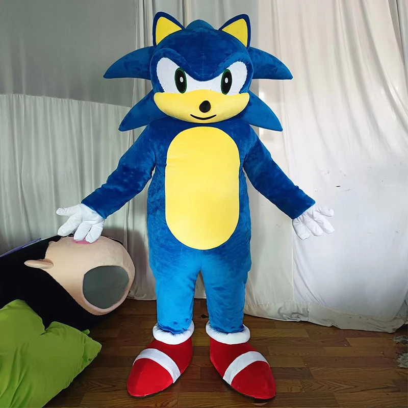 Qiman Custom Adult Size Custom Made Character Sonic Cartoon Mascot Costumes for Sales