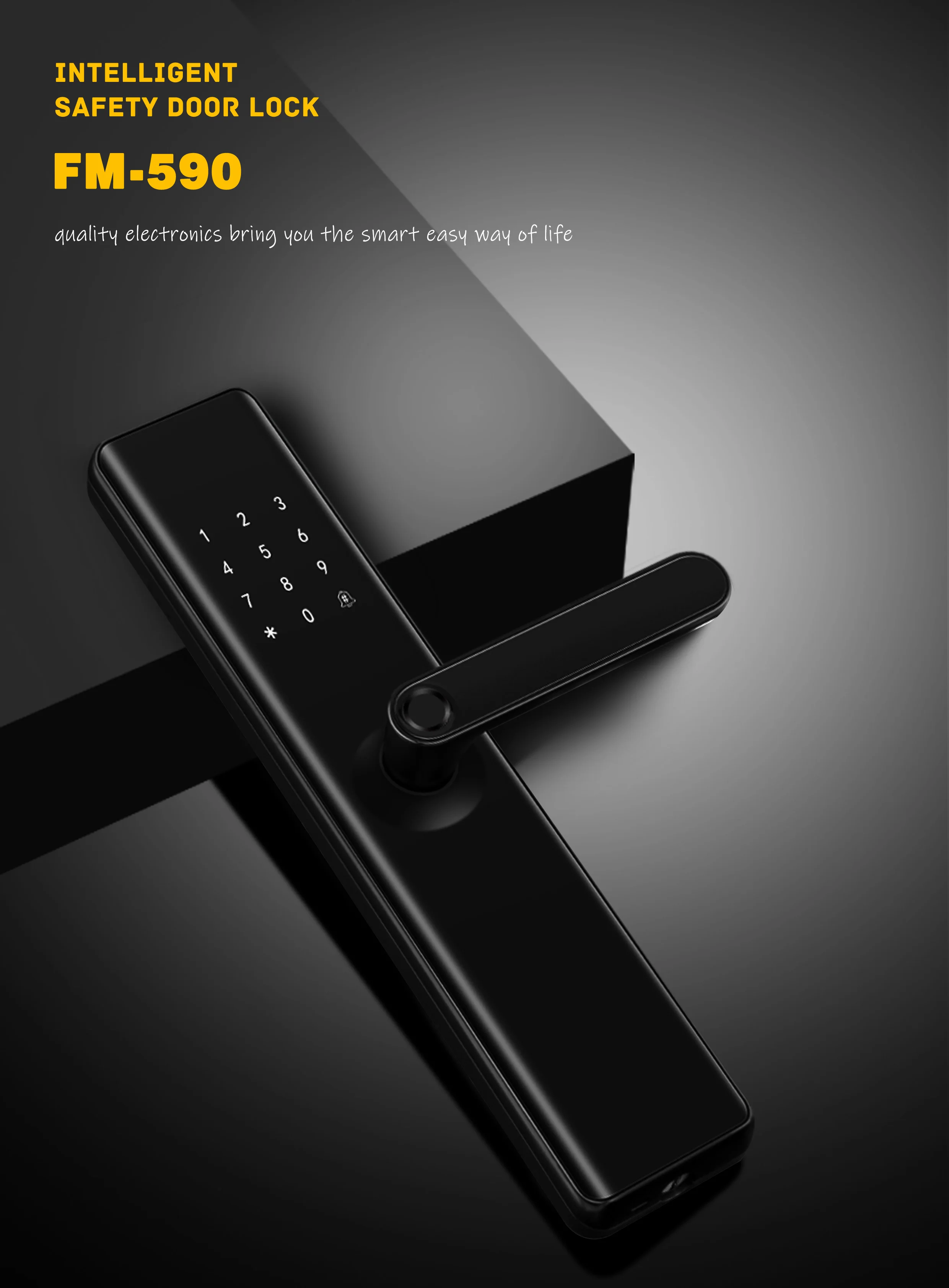 Внутренняя Автоматическая цифровая клавиатура сигнализация предупреждение электронный ключ код дверной замок вход данных из