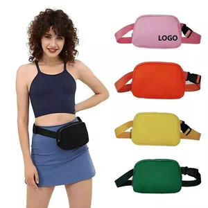 Custom Waterproof Nylon Sport Yoga Everywhere Lulu Belt Bag Women's Bum Waist Bag Chest Crossbody Bags Fanny Pack For Women