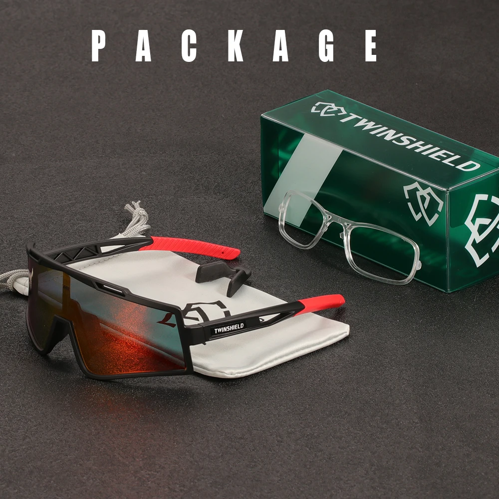 Twinshield TR90 Premium Running Cycling Glasses Men Mountain Biking Sunglasses Women Sports Sunglasses