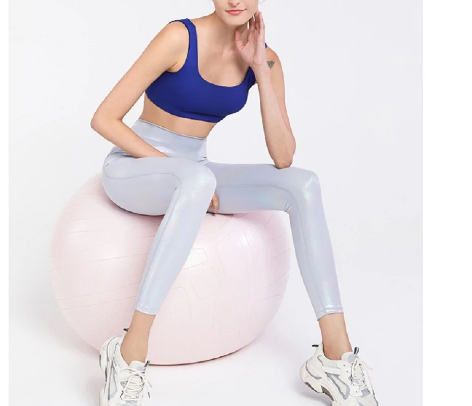 Glittery White PU Leather Best Yoga Leggings 2022 Sexy Plus Size Sports  Workout Leggings For Fitness And Knitted Seamless Gym Tights For Women  H1221 From Mengyang10, $16.4