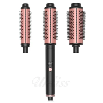 Cordless wireless heat heating hair curling comb hot brush