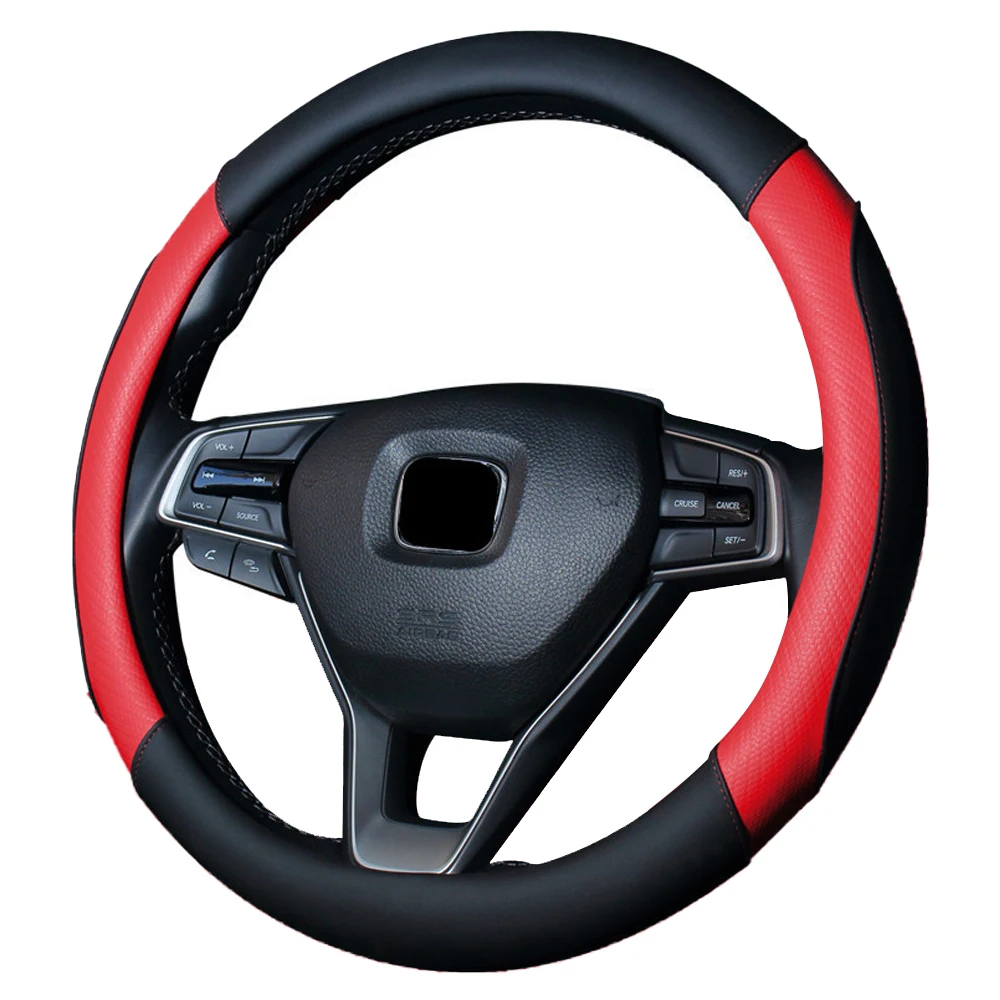 Кожаный чехол на руль автомобиля подходит для большинства транспортных средств нескользящий