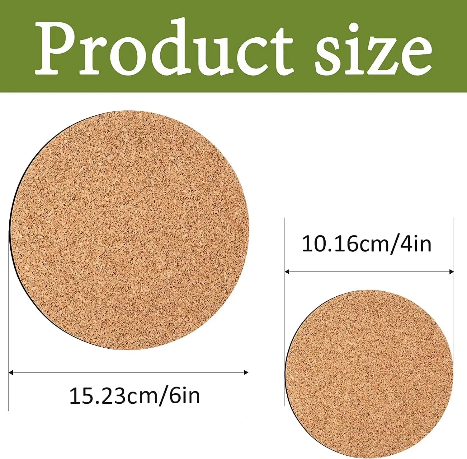 4/6/8/10 Inch Cork Plant Mats,Cork Plant Coasters For Indoor Plants And