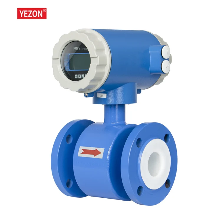 PL111 Diesel Brook Electromagnetic Flow Meter PTFE Integrative RS485 Display OEM Customized for Water Application Oil Gas