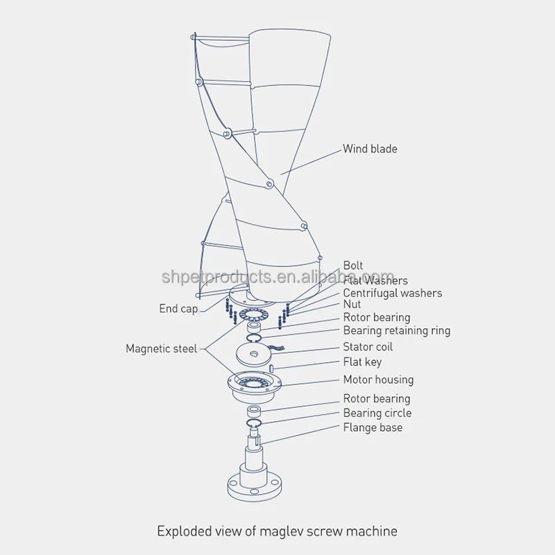 300w 400w 500w Vertical Wind Turbine Small Vertical Wind Power