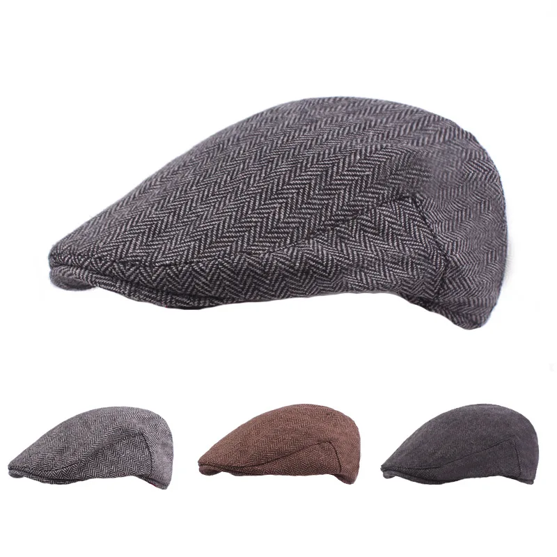 Unisex Eco-Friendly Chevron Beret made from Recycled Materials