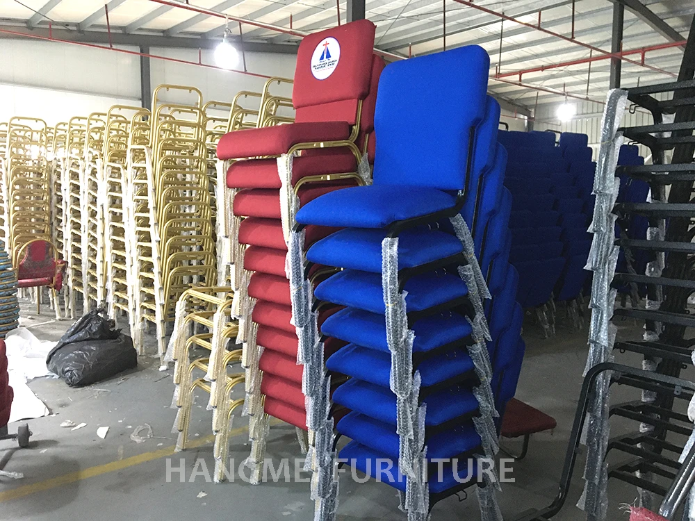 Nigeria Daystar Modern Rental Stackable Metal Cheap Used Pulpit Church  Chair Wholesale