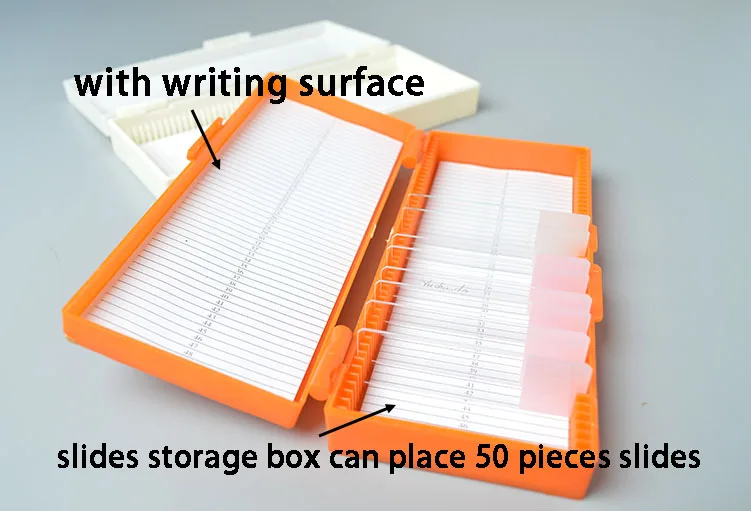 lab tissue slides storage box