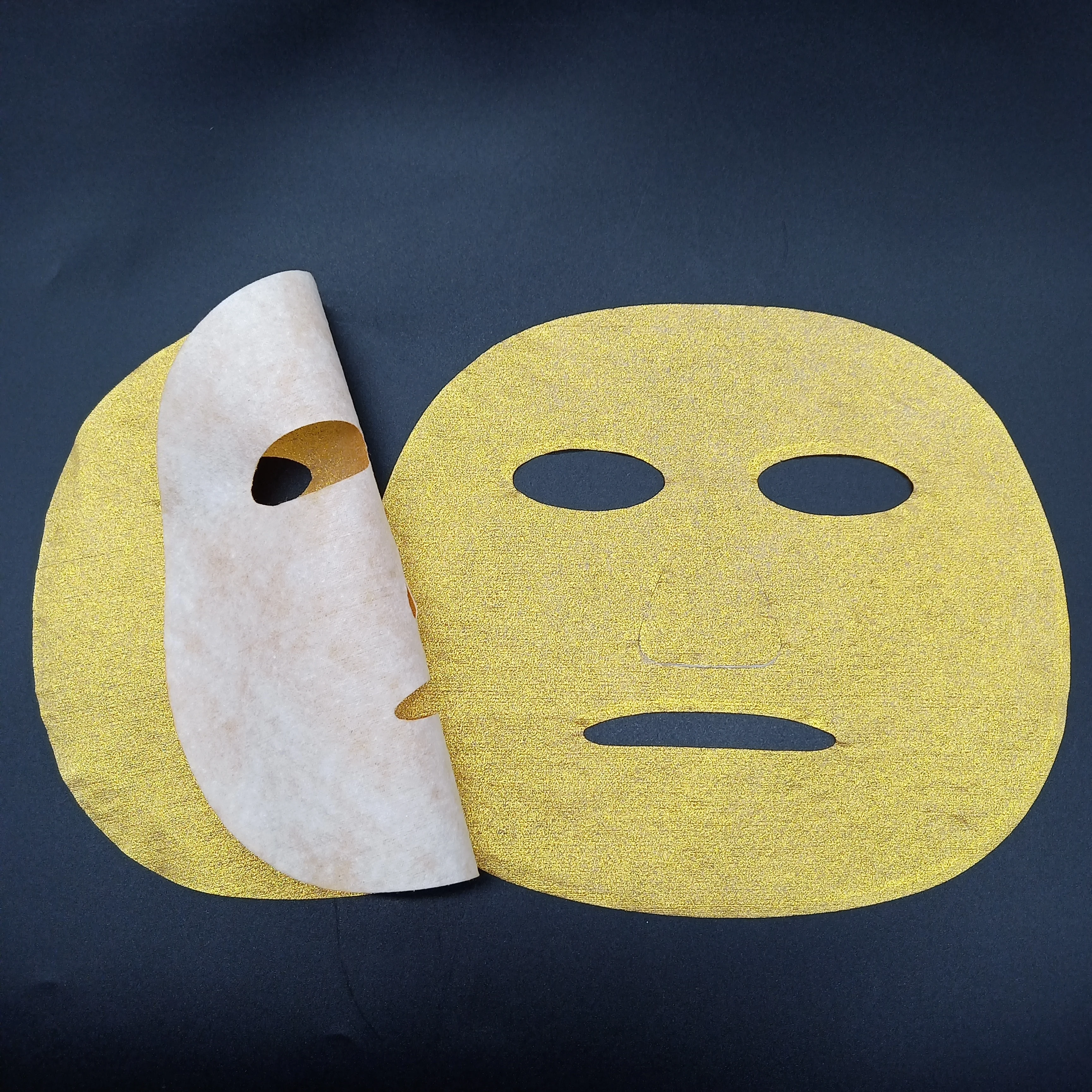 Маски для лица из чистого хлопка с золотым