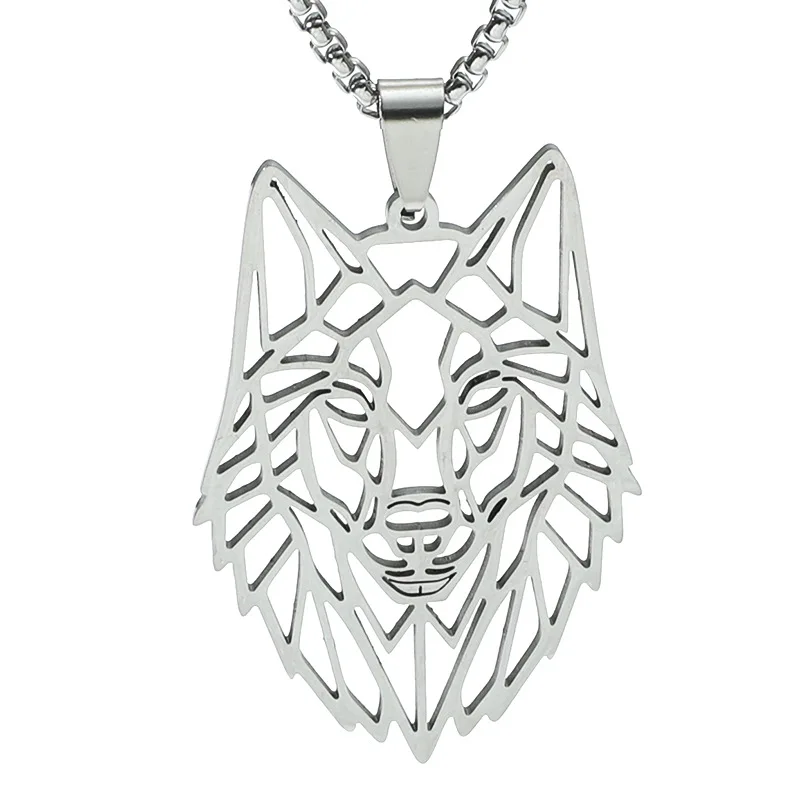 wolf head pendant