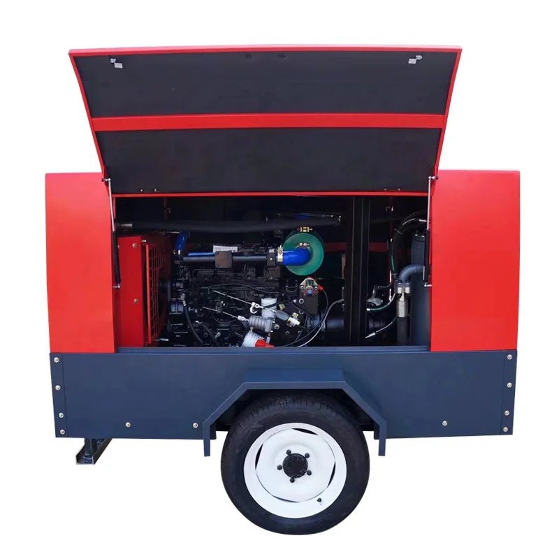 Diesel-Powered Air Compressor 5 Cubic Meter  0.8 Mpa Gas Production Pressure