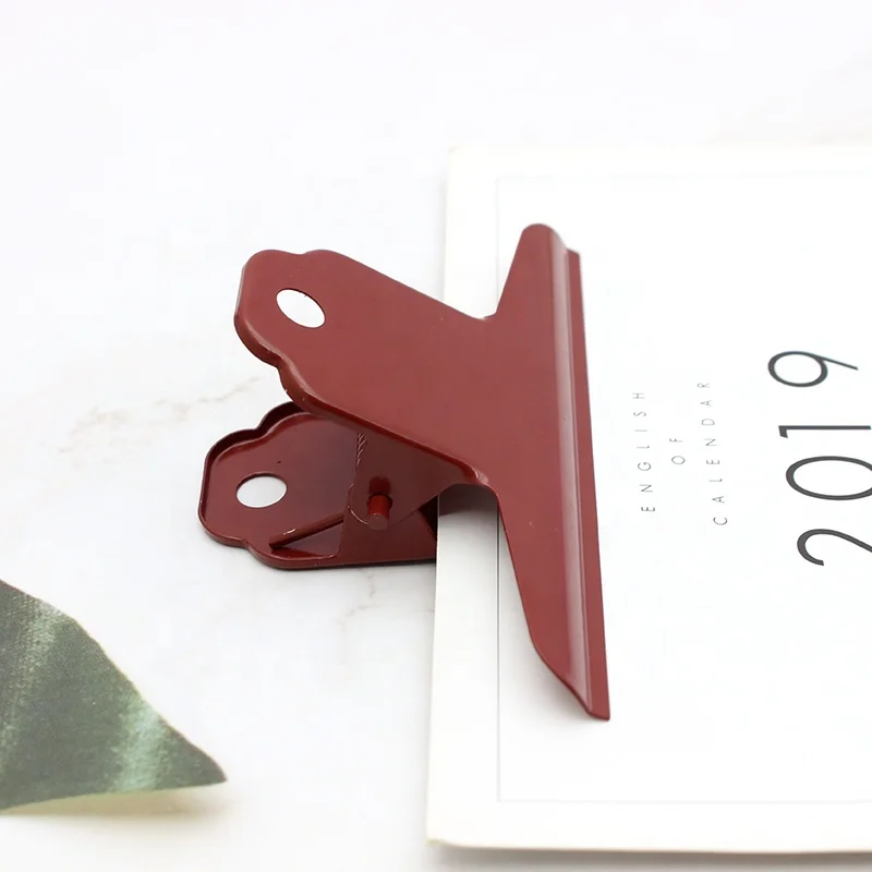100 mm Painted Custom Printing Pattern Stainless Steel Metal Files Paper Clamps Jumbo Giant Bulldog Clips