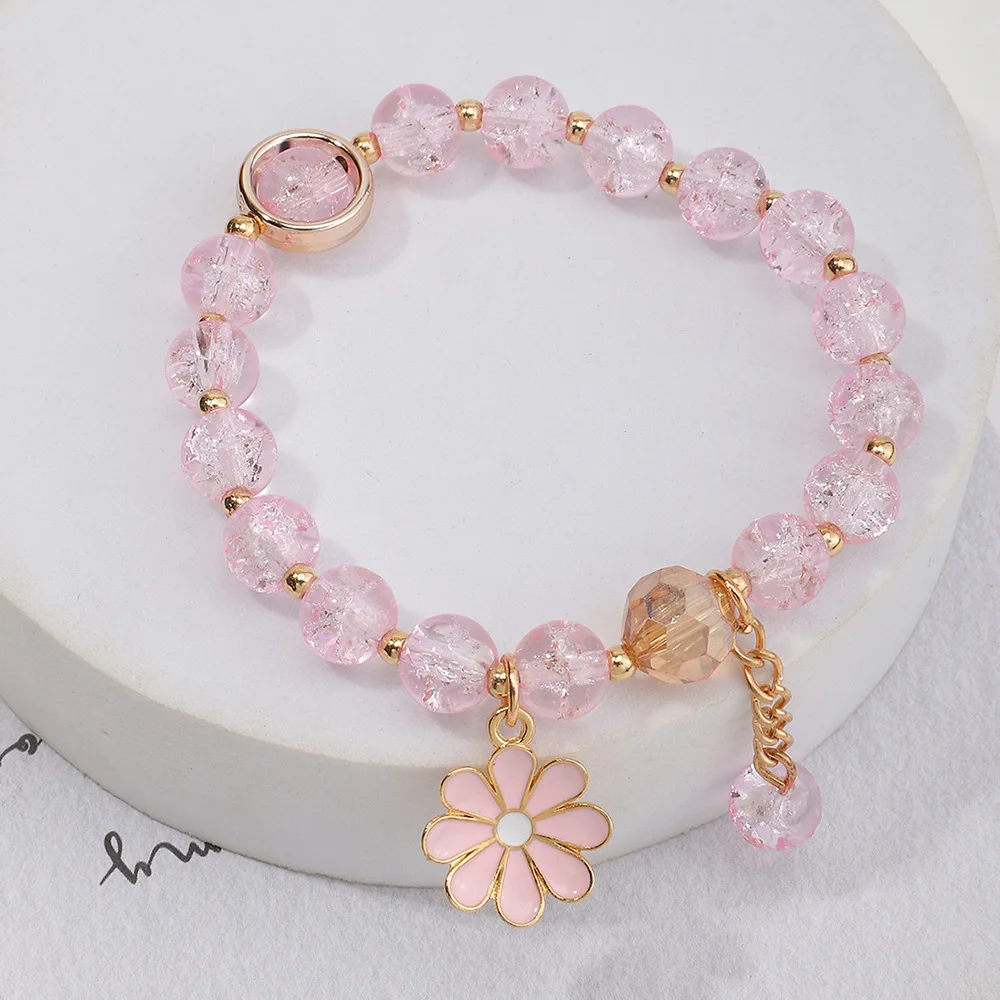 Colorful Tulip Acrylic Hand String Bracelet, Elastic Rope Bracelet - Temu