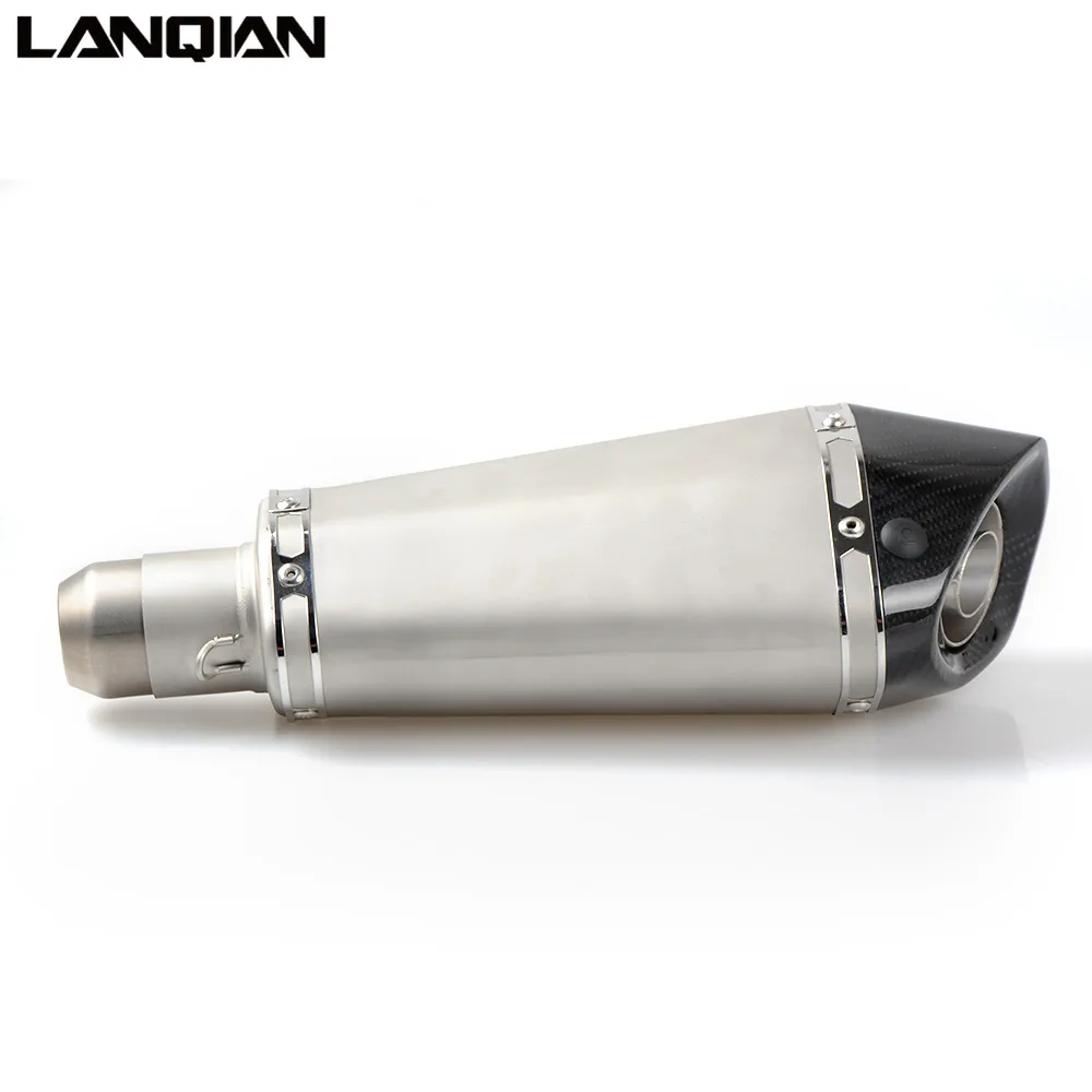
Универсальный глушитель выхлопной трубы 36-51 мм для мотоцикла, глушитель выхлопной трубы для скутера, кроссового велосипеда для KYMCO Triumph Aprilia DUCATI 