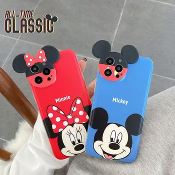 Cases for Apple Iphone Wholesale Cartoon Minnie Mickey Anti Fall Full Protecting Cover for iPhone 12 11 Pro 7 8 Plus Phone Bag