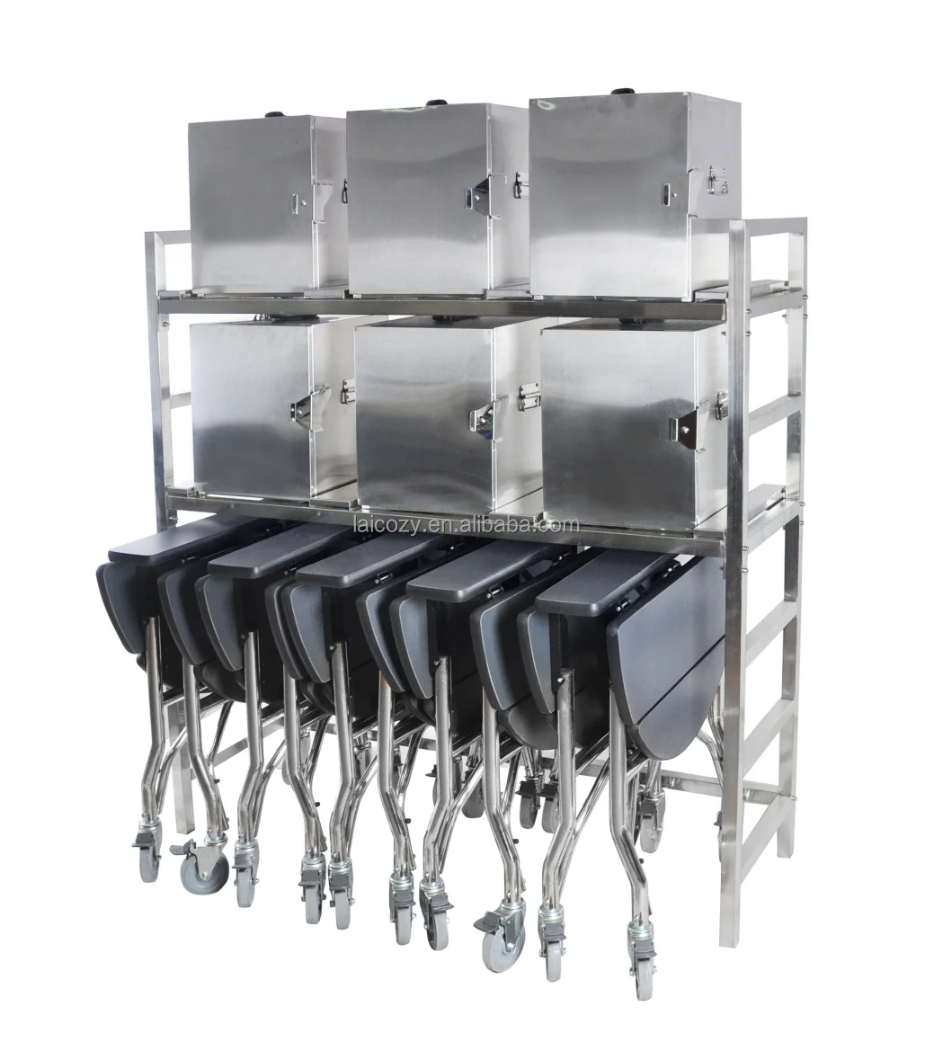 Hotel 304 Stainless Steel Room Service Trolley and Hot Box Storage