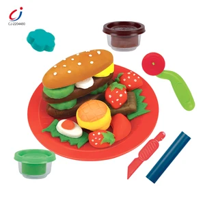 Chengji Set of Plasticine Hamber Sandwich Play House Toys Diy Set Plasticine Wax Toys
