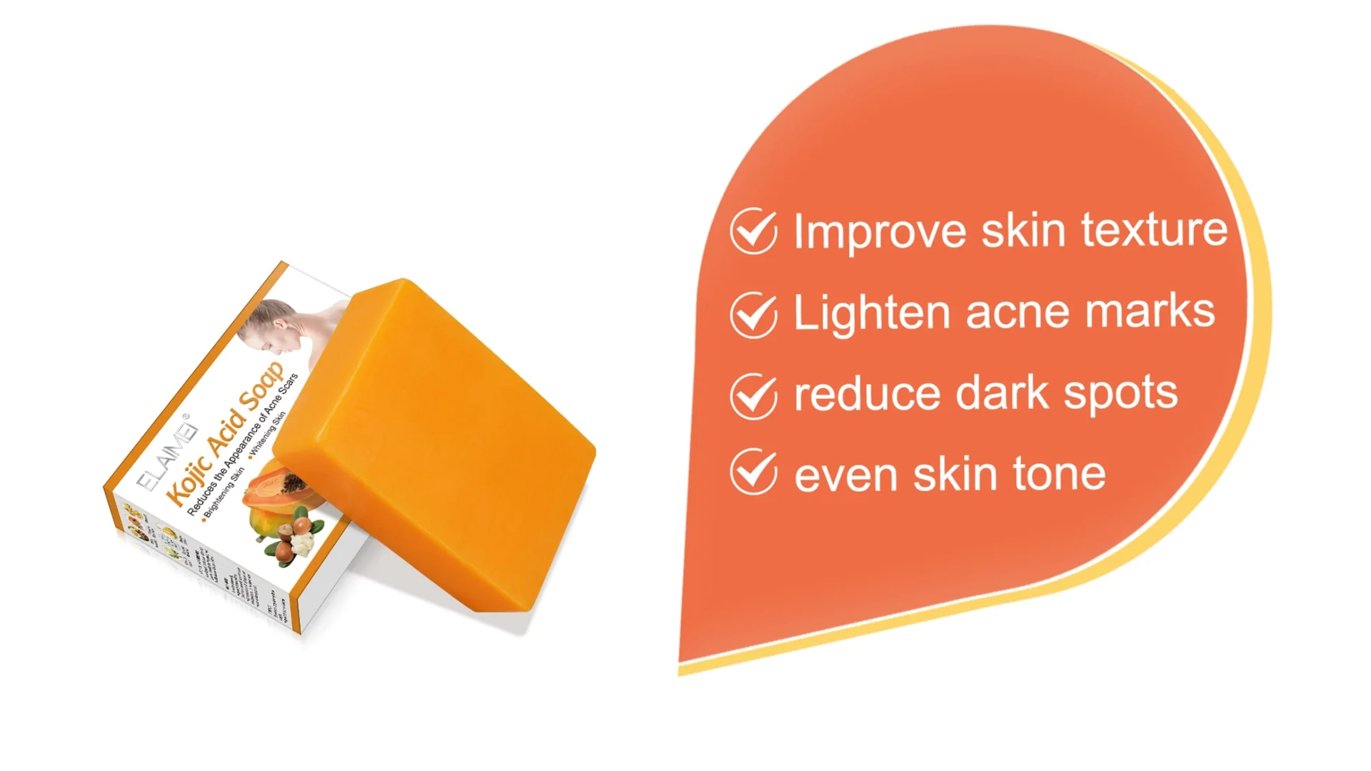 Customized Logo Philippines 100 Pure Kojic Acid Body Soap Anti Acne Whitening Kojic Acid Face