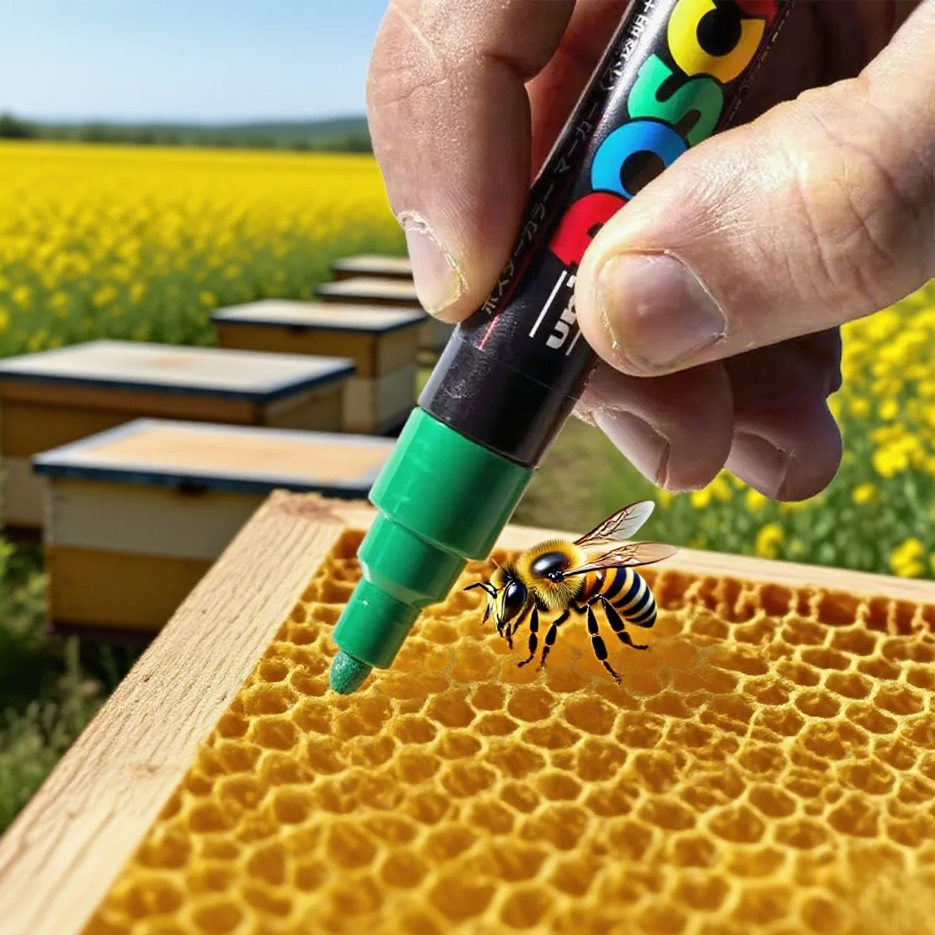 BEESTAR Beekeeping Equipment Hive Tool with Queen Marker Posca for Queen Marking Bee Pen Product Type Animal Husbandry
