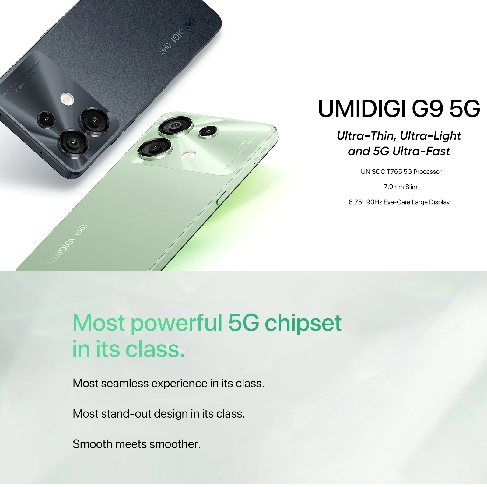 UMIDIGI G9 5G Smart Phone - 6GB+128GB, 6.75 Inch Display