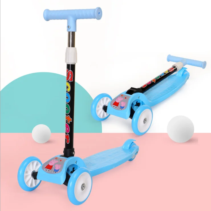 Hot Sale Scooter For Kids, Adjustable & Folding 3 Wheel Scooter, LED Light Up Wheels, For 2-8 Years Old, PACK OF 1, MULTICOLOR image