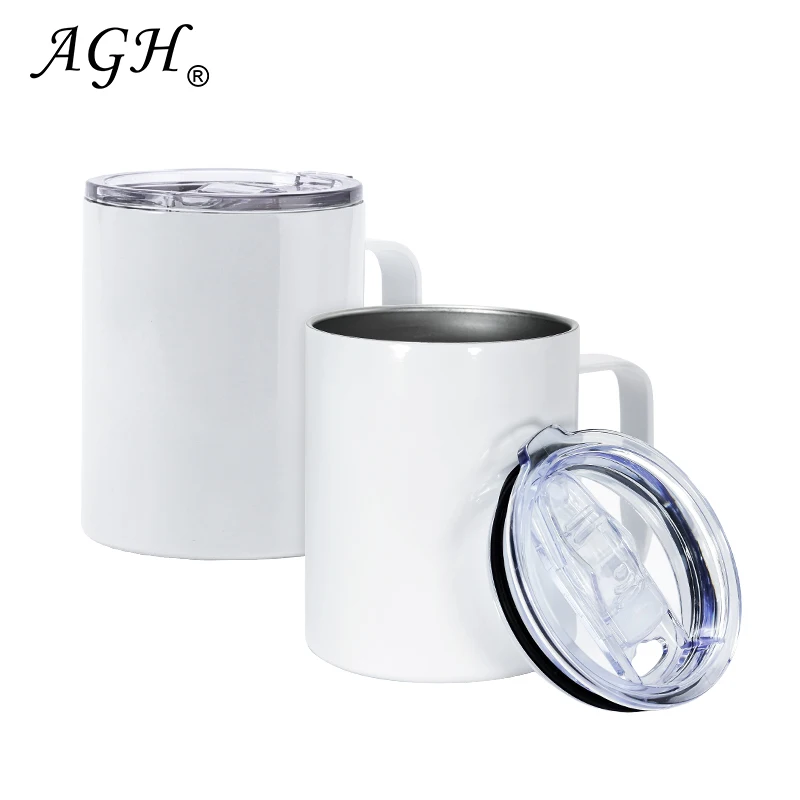 Sublimation Stainless Steel 16oz White Latte Cup