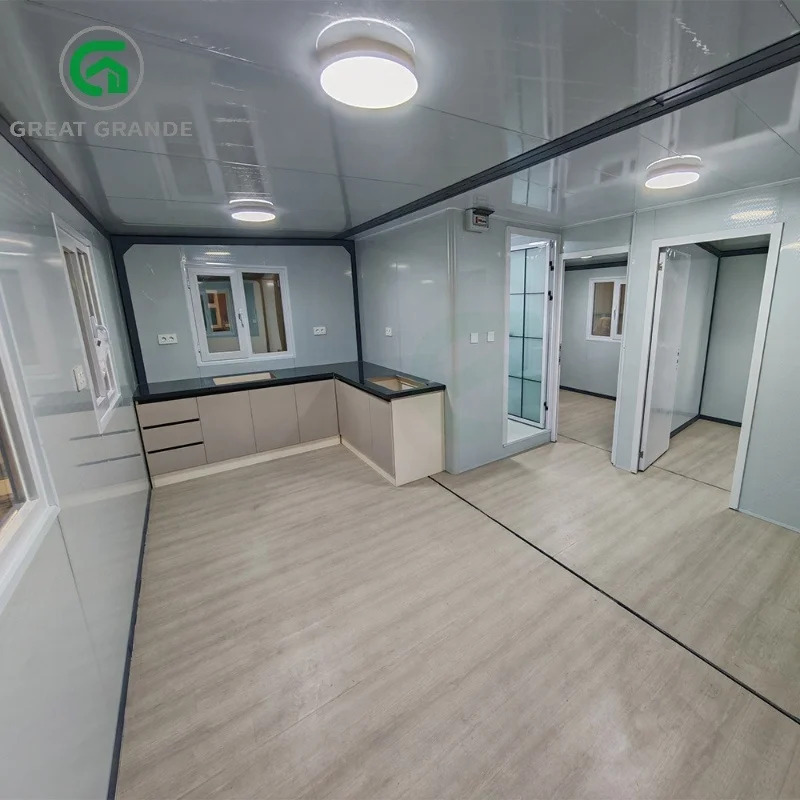 20ft Movable Temporary Container House with Newest Des Commercial Container House Remorque Prefab Home Modern Police Station