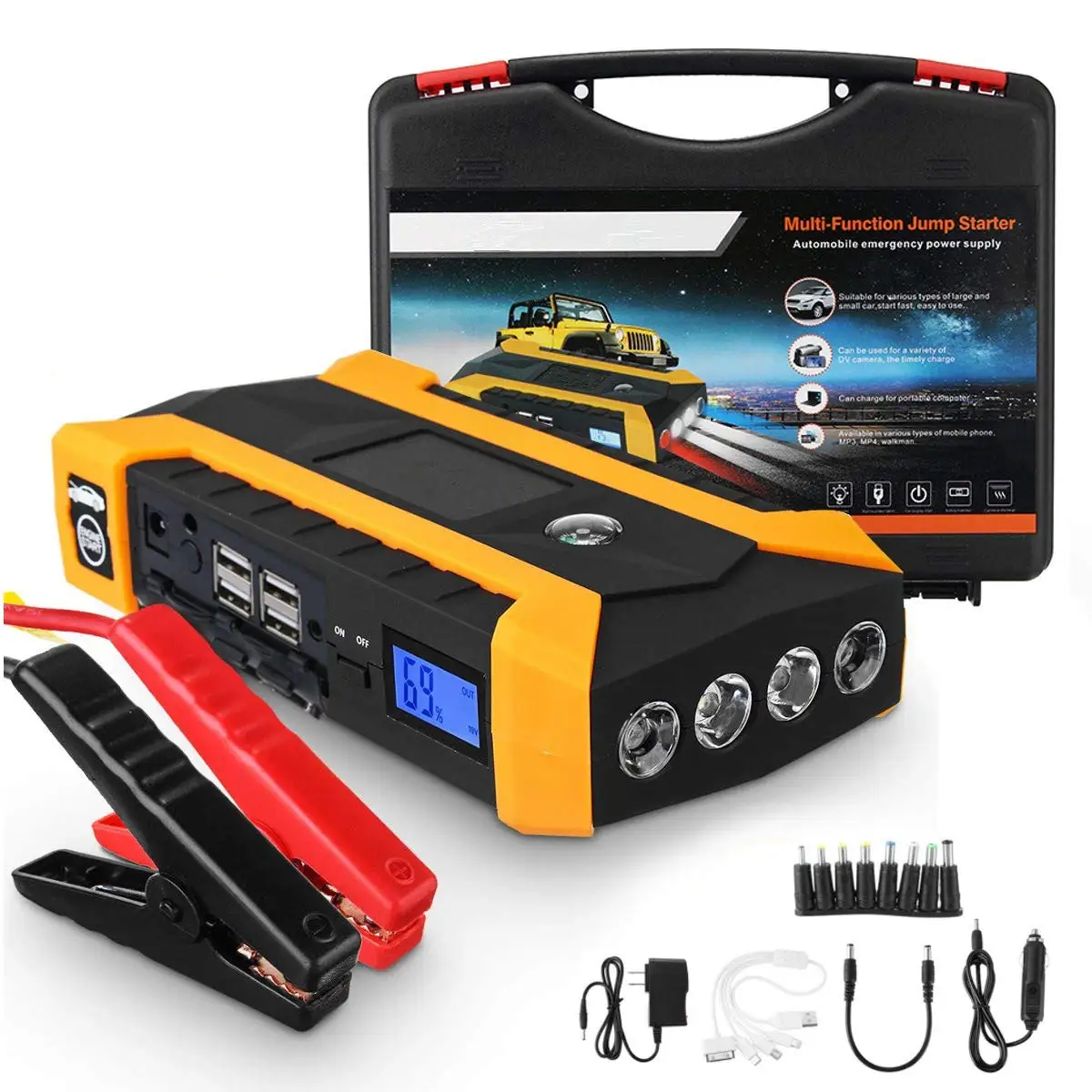 Portable Jumpstarter Powerbank 20000mah Emergency Tool
