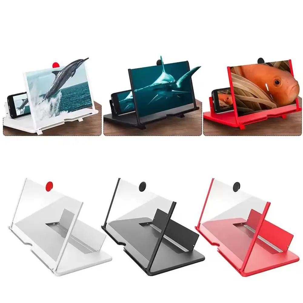 Hot Selling 3d Mobile Phone Screen Magnifier Movie Video Stand Amplifier  Desktop Phone Holder 3d Movie Video Stand Wholesale