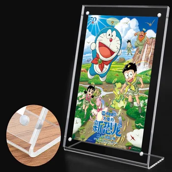 Multiple Colors Acrylic Photo Frame Magnet With Stand Clear Acrylic Menu Display Stand Acrylic Paper Holder Display Stand