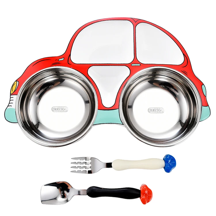 Assiette D Alimentation Pour Bebe En Acier Inoxydable Fourchette Et Cuillere Accessoires De Cuisine Service De Vaisselle Pour Enfants 3 Pieces Nouveau Produit 22 Buy Metal Enfants Vaisselle Anti Brulure Plats Cadeau Boite 21 Meilleur Vente 3