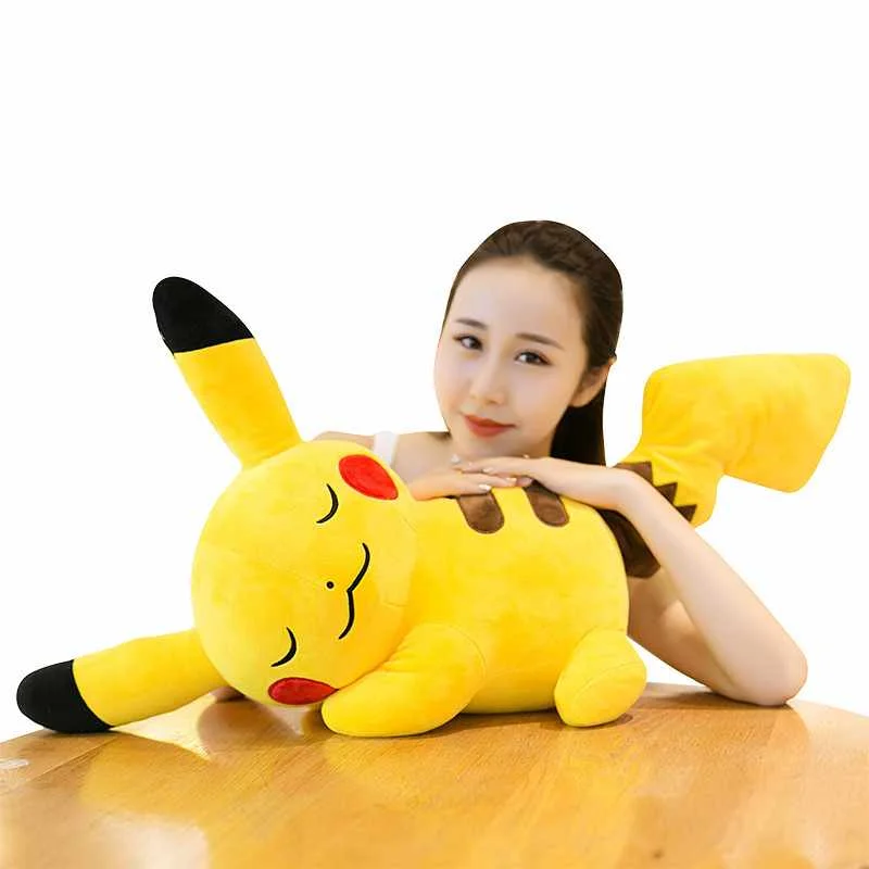 pikachu plush sleeping