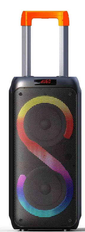 ワイヤレススピーカー BK-8831 DR-8831新しいデュアル8インチの新しい超重低音ブースト