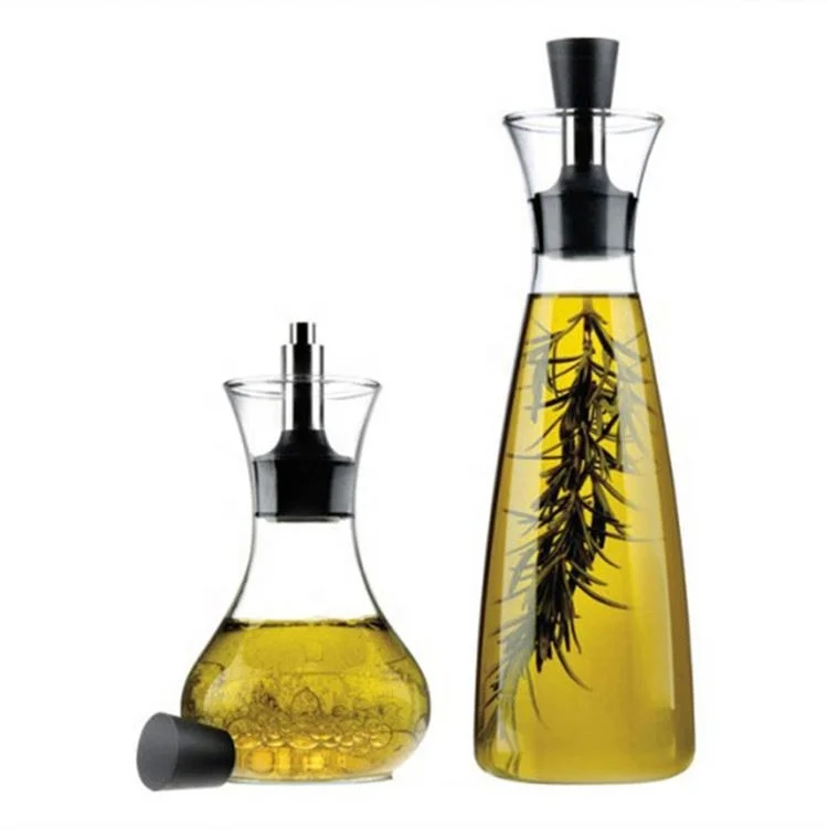 Olive Oil Bottles Borosilicate Cooking Oil And Vinegar Glass Dispenser Storage Bottles