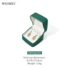 Boîte à boucles d'oreilles verte
