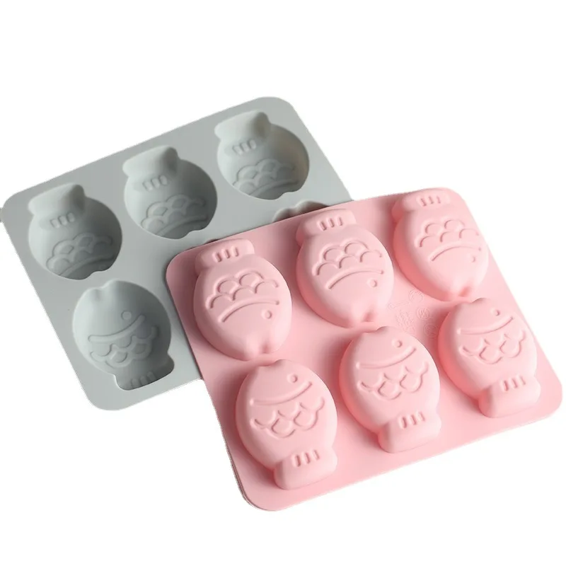 Small Fish Wax Bottle Candy Cake Tools 6-Grid DIY Silicone Mold Kneading Fun Tools