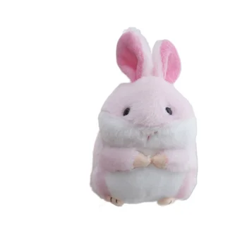 Adorable 10cm Cotton Hamster Pendant Cute Bag Decoration Soft Small Plush Toy Custom Logo Stuffed Keychain Plush Keychains Toys