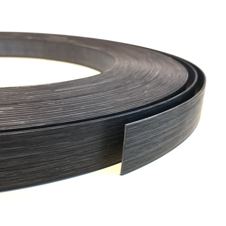 PVC Rubber Countertop Cabinet Edge Banding Tape Plastic Edging Strip for Laminate Flooring ROSH Melamine ABS Metal Acryl