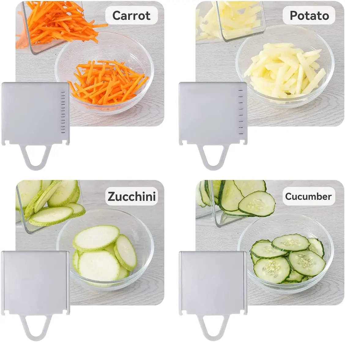 Kitchen Master Mandoline Slicer Vegetable Cutter Mandolin of 4 Blades